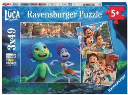 RAVENSBURGER CASSE-TÊTE 3 X 49 PIÈCES - DISNEY-PIXAR LES AVENTURES DE LUCA #05571